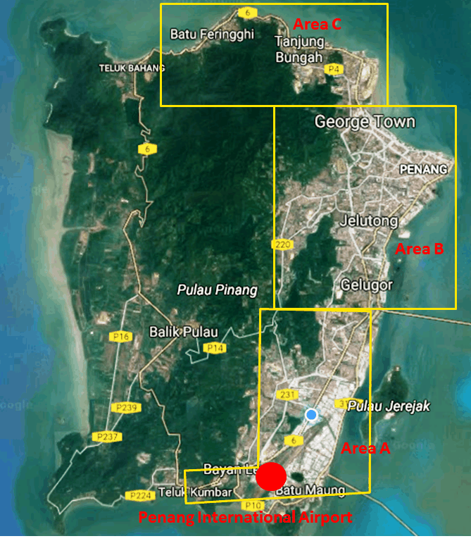 Penang Map 