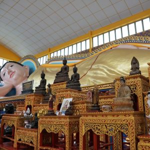 reclining temple